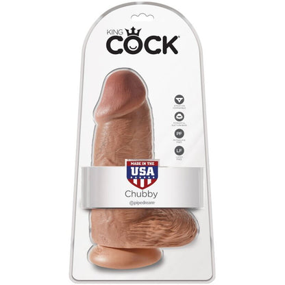 Dildo Realista Pênis Gordinho 23 CM Caramelo