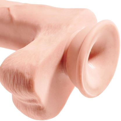 Dildo Realístico com Bolas 3D 24.8 cm Luz