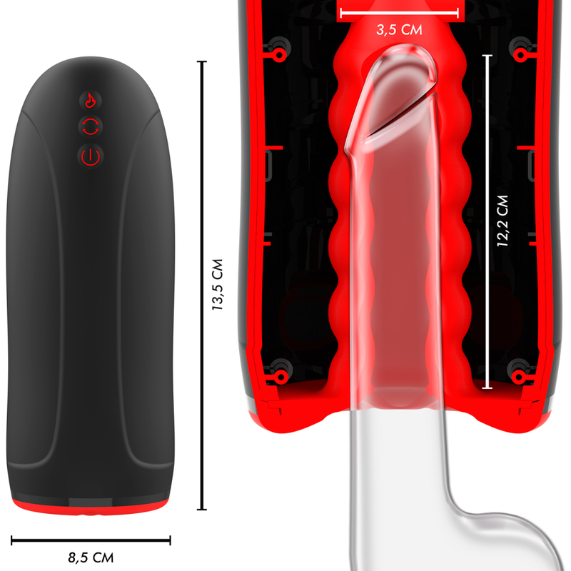 Masturbador Masculino JAMYJOB SWING-R com aquecimento e vibração.