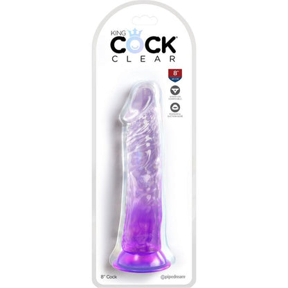 Dildo Realístico Transparente 19.7 CM Roxo