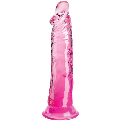 Dildo Clear Pênis Realístico 19.7 cm Rosa