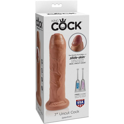 Dildo Realístico Sem Cortes 17.8 cm Caramelo