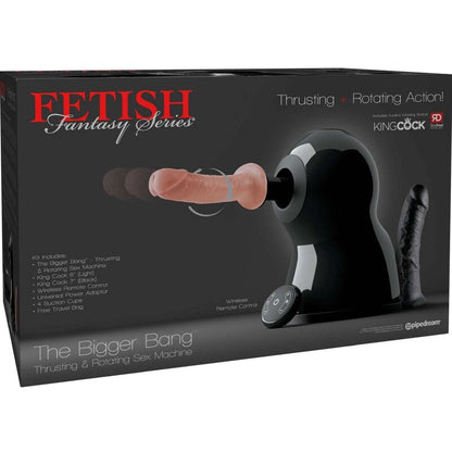 Máquina de Sexo FETISH FANTASY SERIES Bigger Bang com rotação e impulso.