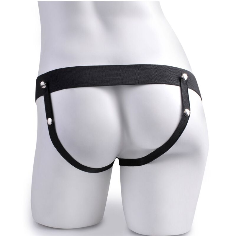 Arnês Fetish Fantasy Series com pénis realista de 15cm, vibrador recarregável e controle remoto.