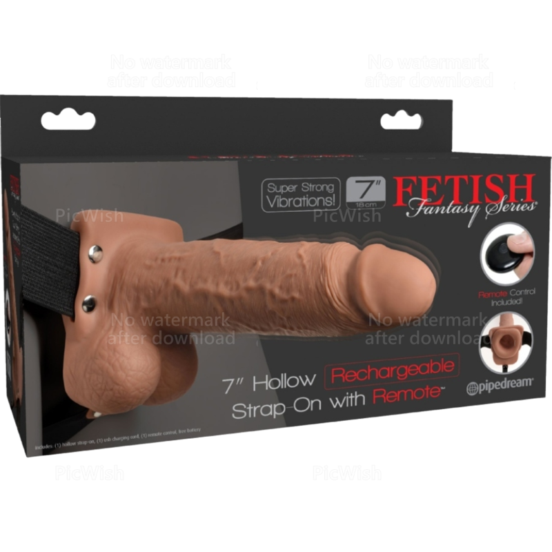 Arnês com Pénis Realista e Vibrador Recarregável FETISH FANTASY SERIES 17,8 CM para prazer a dois