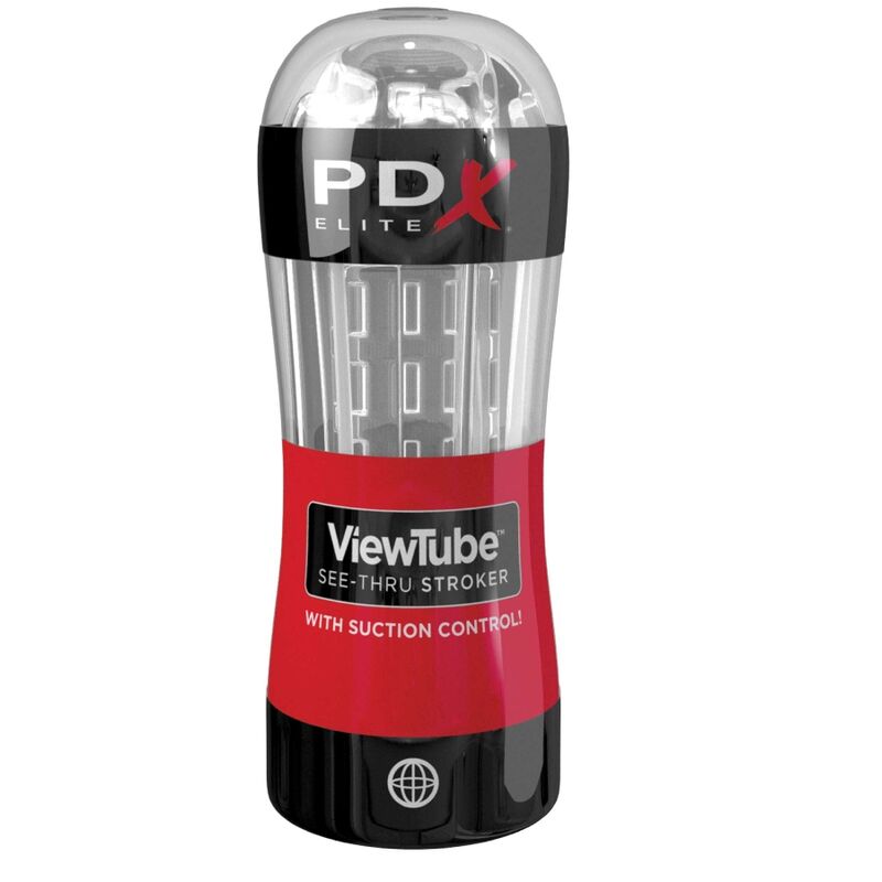 Masturbador ViewTube See-Thru com Controlo de Sucção Clara