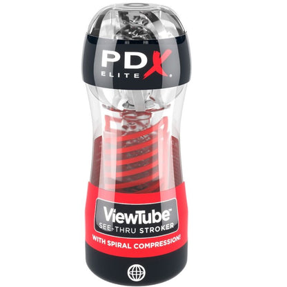 Masturbador Masculino ViewTube 2 See-Thru Espiral Transparente