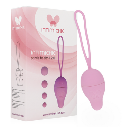 Kit INTIMICHIC Pelvis Health I 2.0 com bolas vaginais para exercícios de Kegel e fortalecimento do assoalho pélvico.