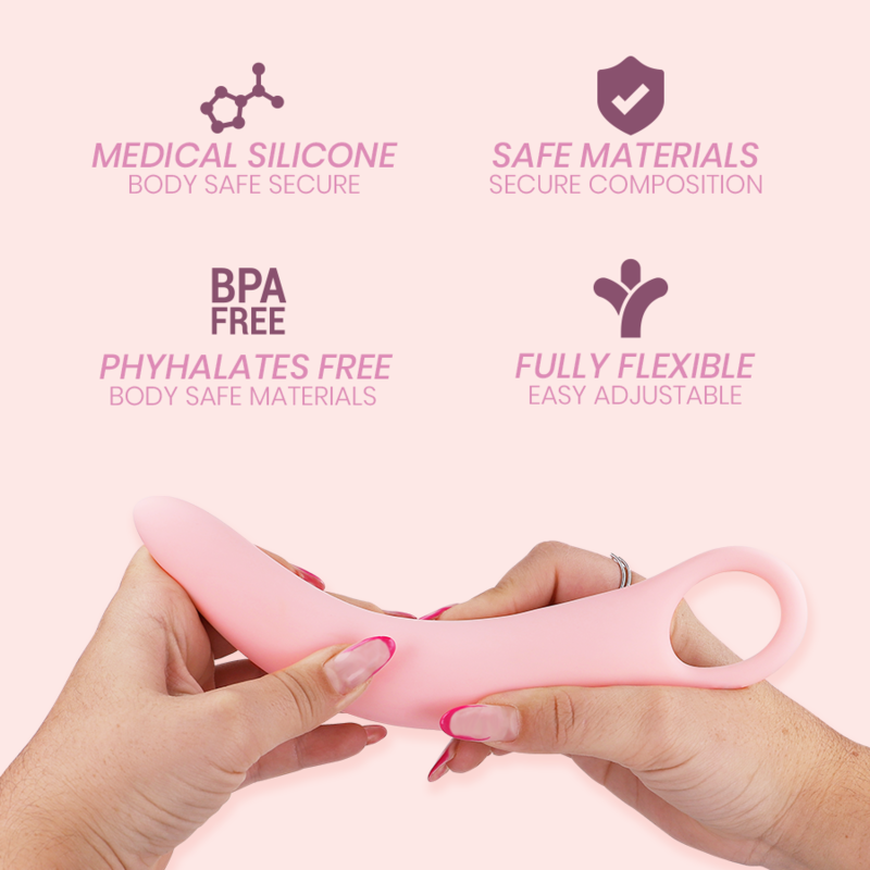 Conjunto INTIMICHIC de 5 dilatadores vaginais de silicone médico para conforto e reabilitação.