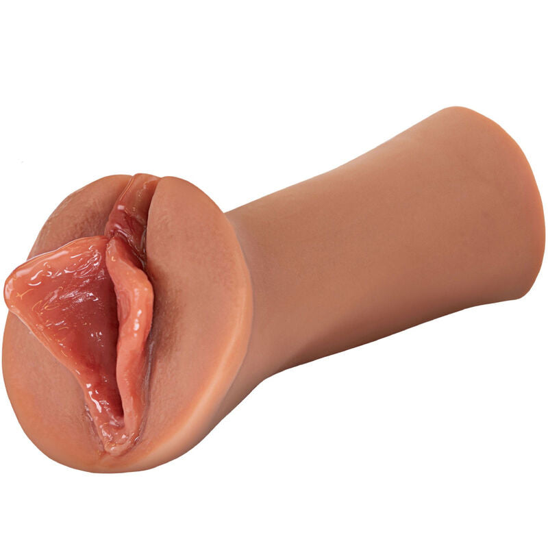 Close-up do Masturbador Masculino FETISH FANTASY EXTREME Luscious Lips Candy Silicone, mostrando a textura realista e o interior.