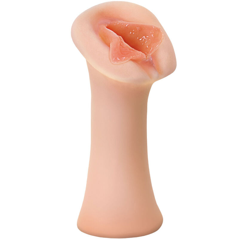 Close-up do Masturbador Masculino FETISH FANTASY EXTREME Luscious Lips Silicone Autolubrificante, mostrando detalhes realistas.
