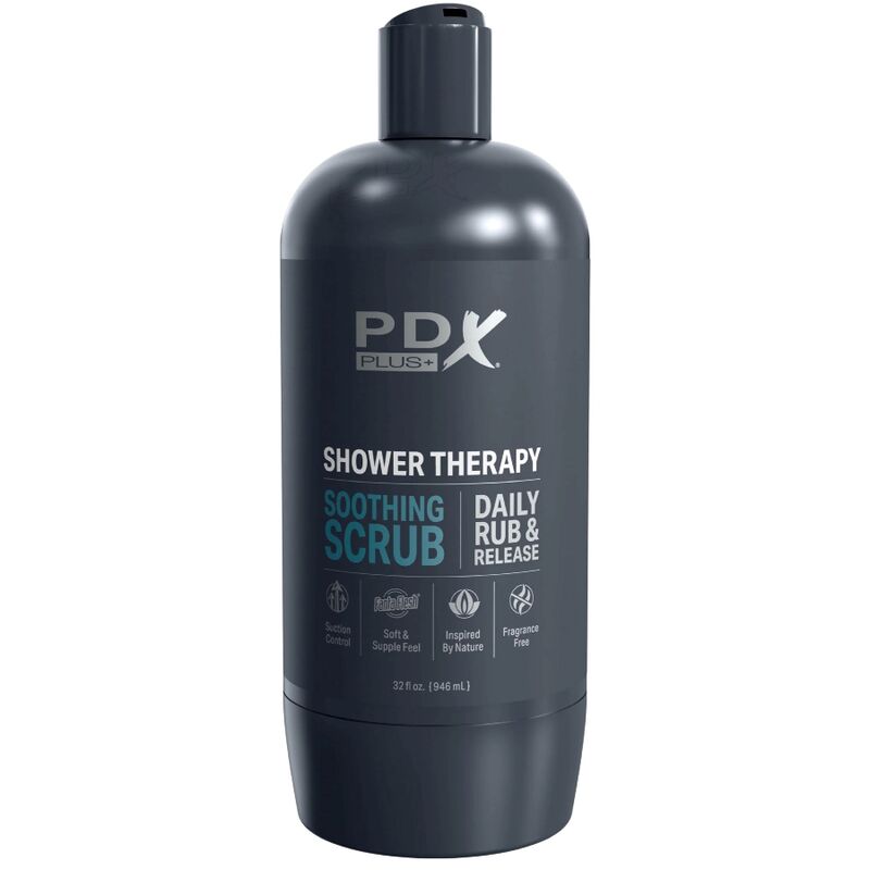 Masturbador Masculino Shower Therapy - Design Discreto de Garrafa de Champô Esfoliante Calmante