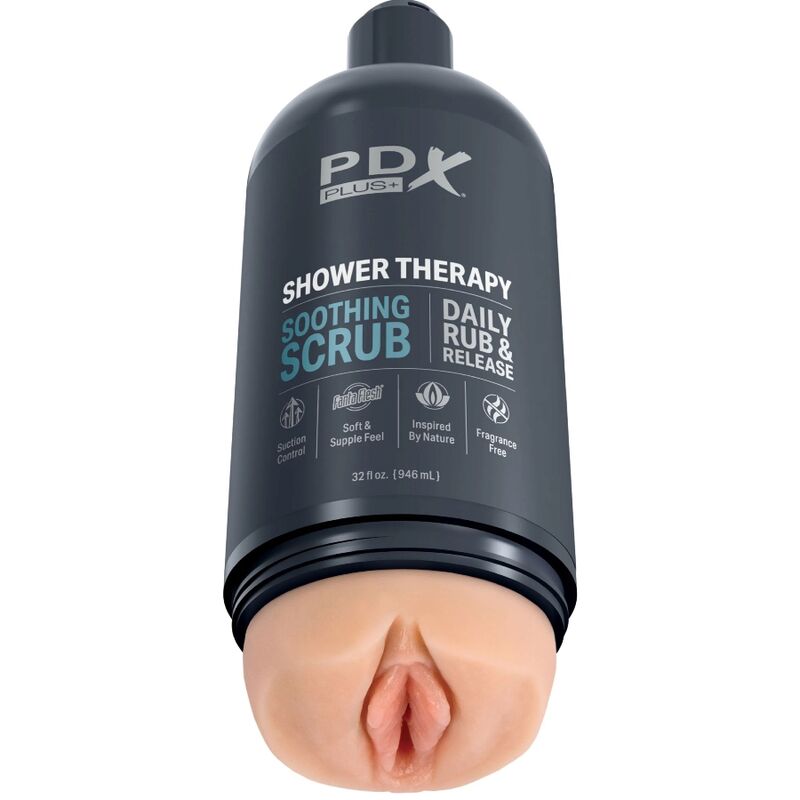 Masturbador Masculino Shower Therapy - Design Discreto de Garrafa de Champô Esfoliante Calmante