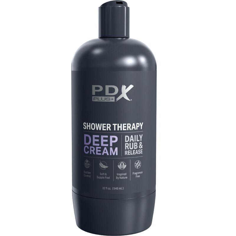 Masturbador Masculino Stroker Discreet Deep Cream Design Garrafa de Shampoo