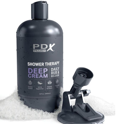 Masturbador Masculino Stroker Discreet Deep Cream Design Garrafa de Shampoo