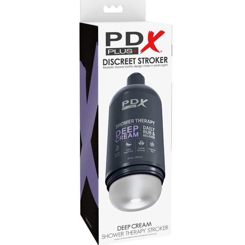 Masturbador Masculino Stroker Discreet Deep Cream Design Garrafa de Shampoo
