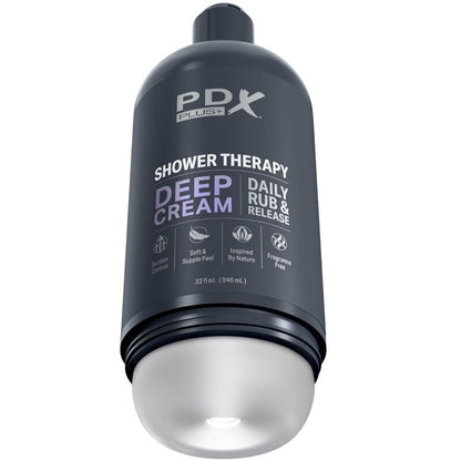 Masturbador Masculino Stroker Discreet Deep Cream Design Garrafa de Shampoo
