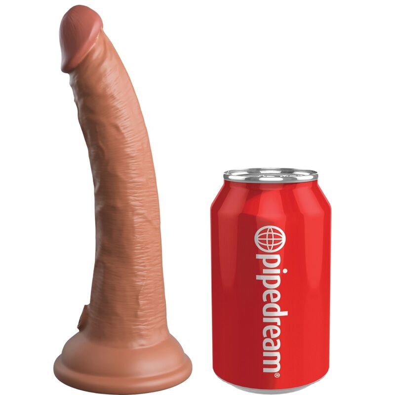 Dildo Realístico Elite de Silicone 17.8 cm Caramelo