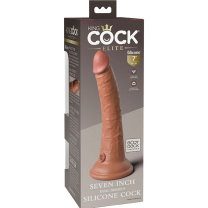 Dildo Realístico Elite de Silicone 17.8 cm Caramelo