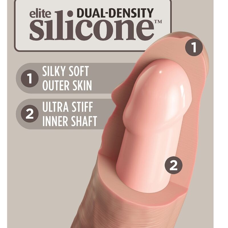 Dildo Elite Silicone Realista 17.8 cm