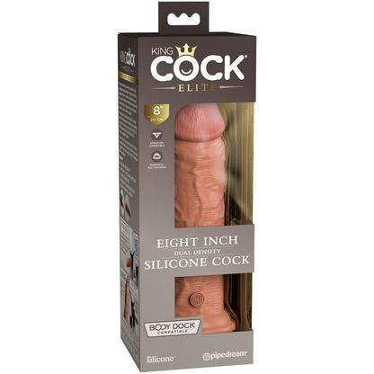 DILDO ELITE DE SILICONE REALISTA 20.3 CM CARAMELO