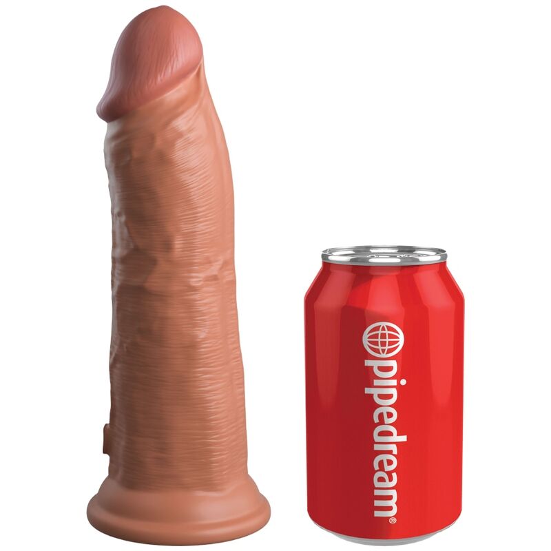 DILDO ELITE DE SILICONE REALISTA 20.3 CM CARAMELO