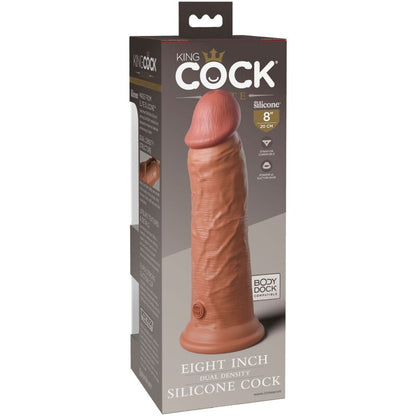 DILDO ELITE DE SILICONE REALISTA 20.3 CM CARAMELO