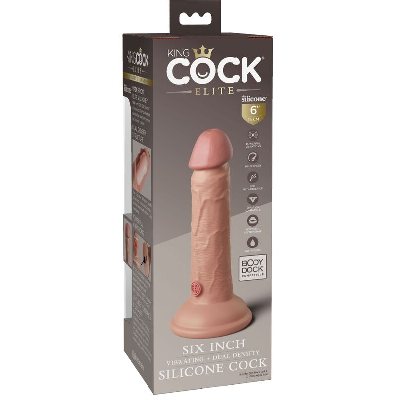 Vibrador Realístico e Silicone 15.2 CM