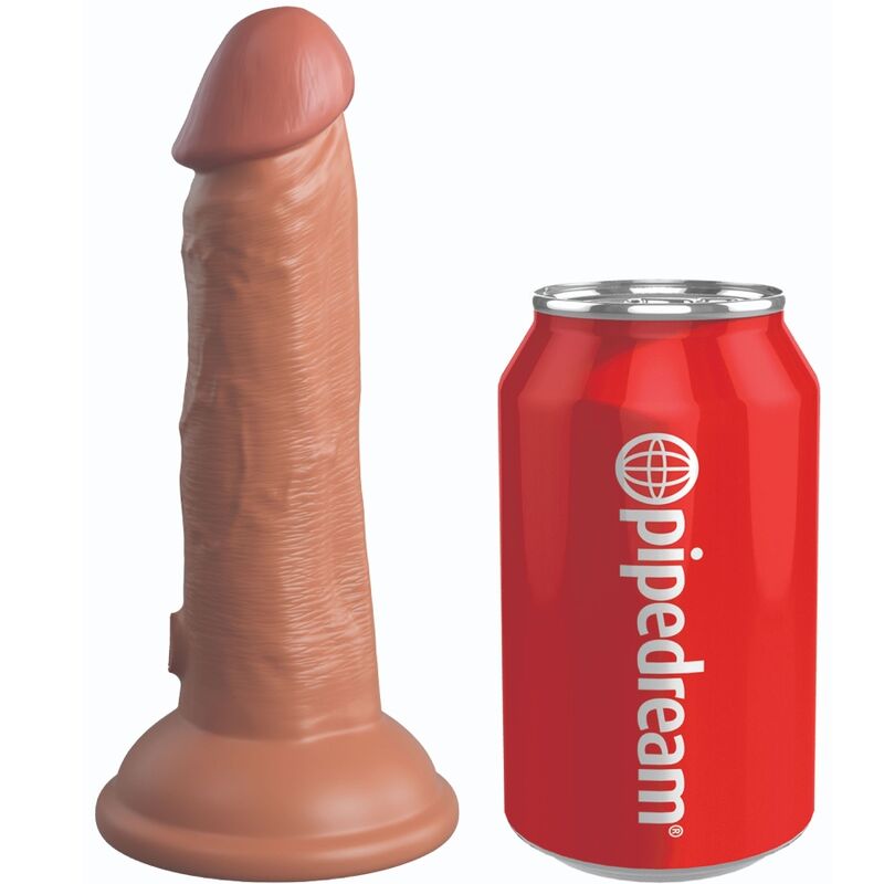 Vibrador Realístico Elite de Silicone 15.2 cm Caramelo