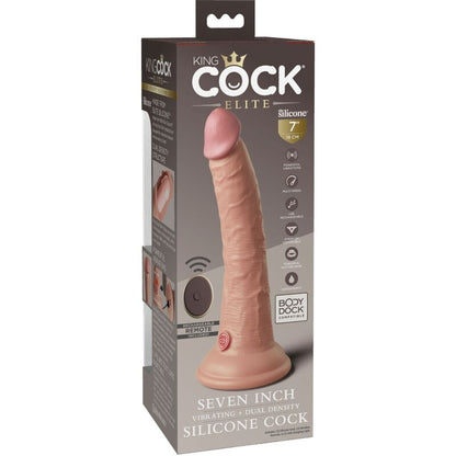 Vibrador Dildo Realístico e Controle Remoto de Silicone 17.8 CM