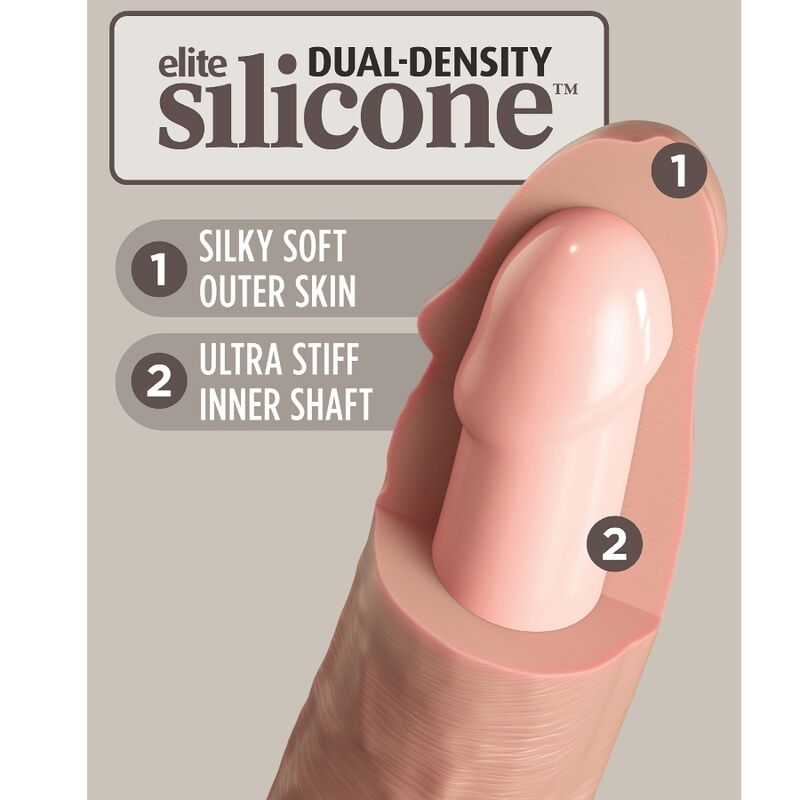 Vibrador Dildo Realístico e Controle Remoto de Silicone 17.8 CM