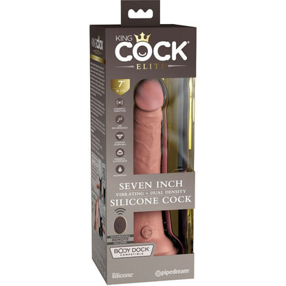 Vibrador Dildo Realístico e Controle Remoto de Silicone 17.8 CM