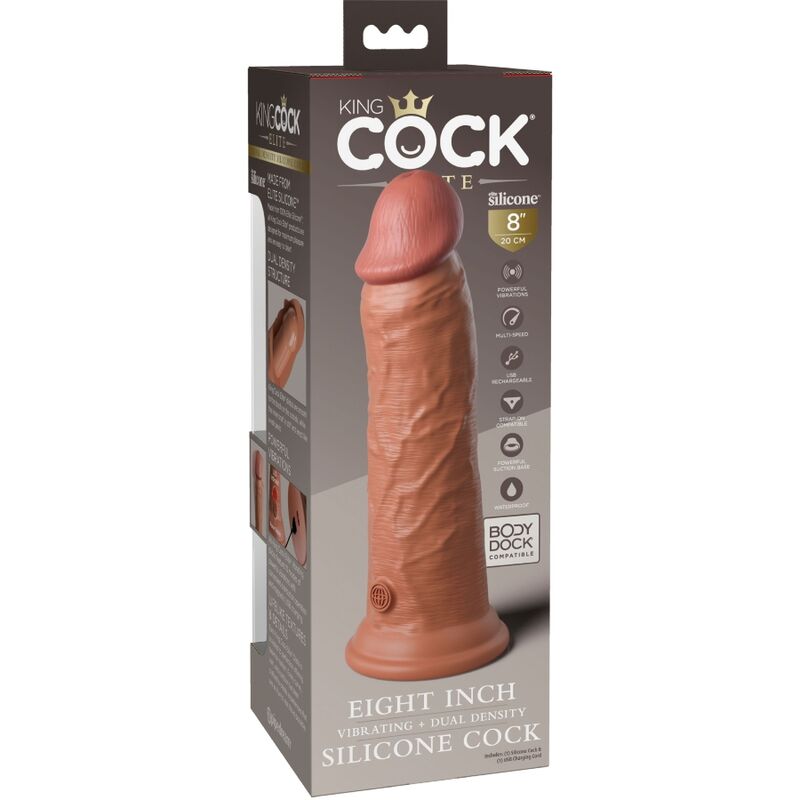 Vibrador Realístico de Silicone Elite 20.3 cm Caramelo