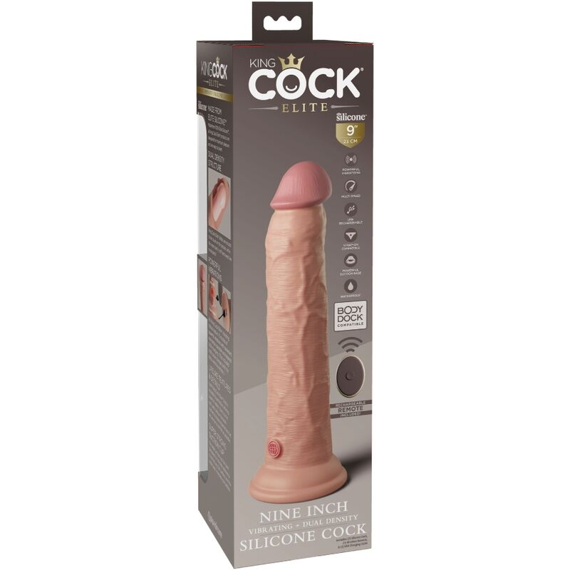 Vibrador Dildo Realístico de Silicone Elite com Controle Remoto - 23 cm
