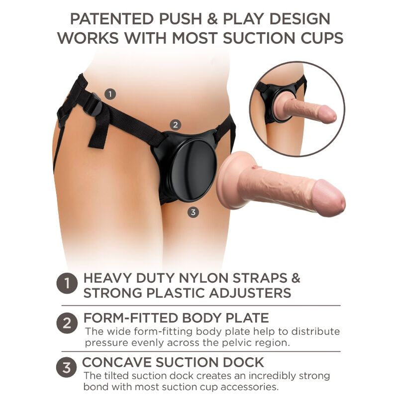 Arnês Elite Ajustável com Dildo 15.2 cm para Iniciantes