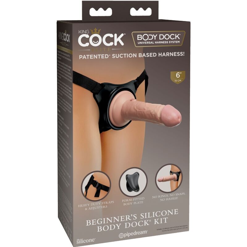 Arnês Elite Ajustável com Dildo 15.2 cm para Iniciantes