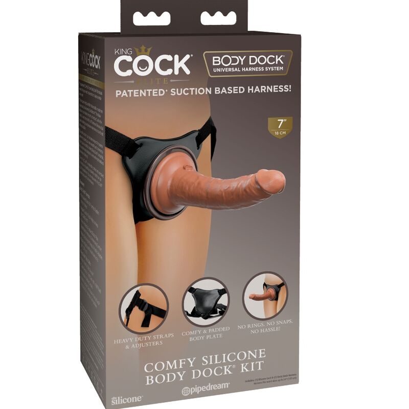 Arnês Ajustável Confortável com Dildo 17.8 cm