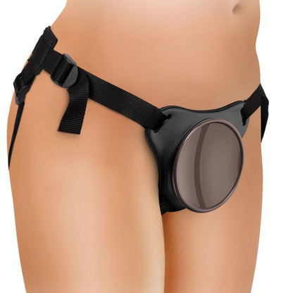 Arnês com Dildo Elite Kit Ajustável Deluxe Anel com Testículos e Dildo 20.3 cm