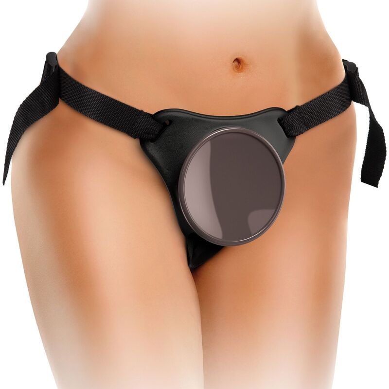 Arnês com Dildo Elite Kit Ajustável Deluxe Anel com Testículos e Dildo 20.3 cm