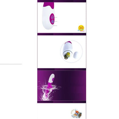 Vista detalhada do Vibrador Pretty Love Snappy Lilás, destacando seu design ergonômico e material suave.