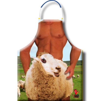 Avental de Ovelha Divertido com Ilustrações Picantes