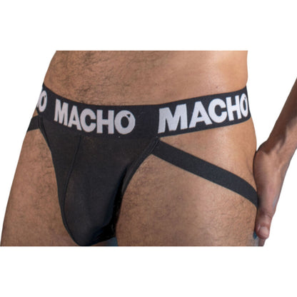 Jockstrap MX25NN Preta Semitransparente Elástica
