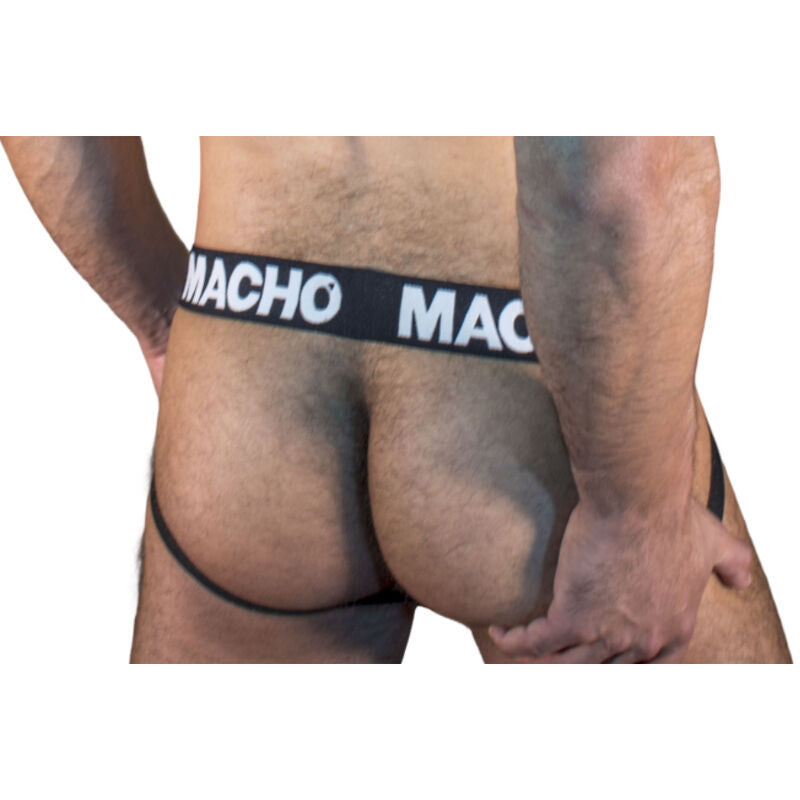Jockstrap MX25NN Preta Semitransparente Elástica