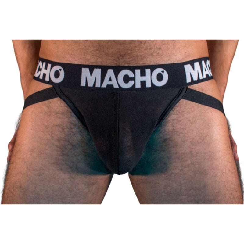 Jockstrap MX25NN Preta Semitransparente Elástica