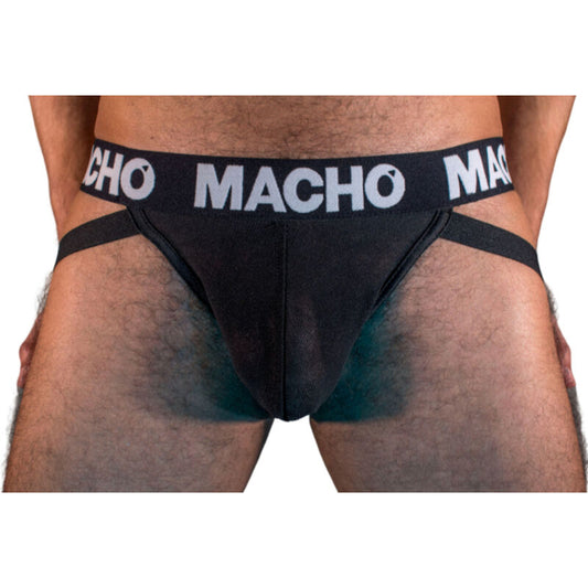 Jockstrap MX25NN Preta Semitransparente Elástica