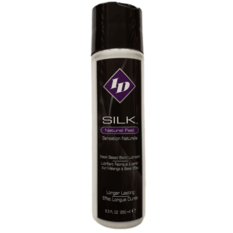 ID SILK Lubrificante Híbrido à Base de Água e Silicone Natural 250 ML para prazer e conforto duradouro
