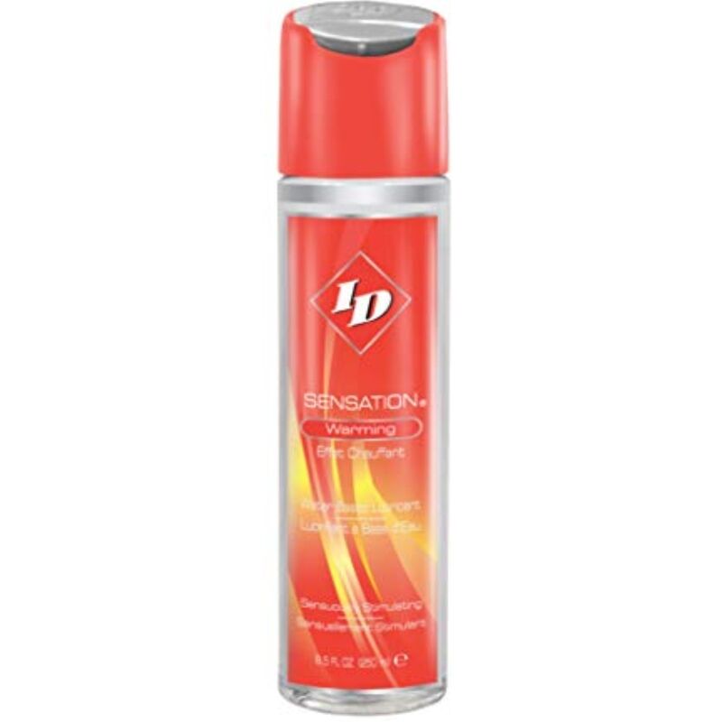 Frasco de lubrificante ID SENSATION à base de água com efeito calor 250 ML