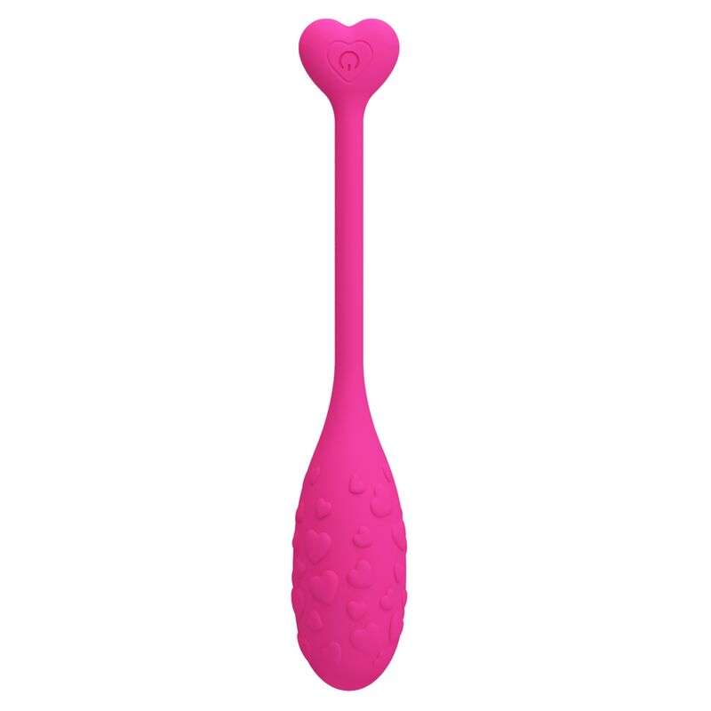 PRETTY LOVE Ovo Vibratório Rosa Fisher Controlado por Aplicativo, para prazer discreto e estimulação remota.