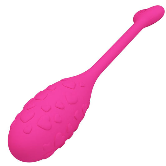 PRETTY LOVE Ovo Vibratório Rosa Fisher Controlado por Aplicativo, para prazer discreto e estimulação remota.