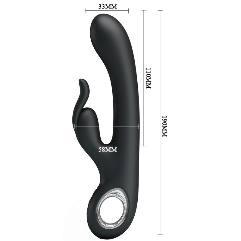 Vibrador PRETTY LOVE Carina para estimulação clitoriana e Ponto G com função de aquecimento.